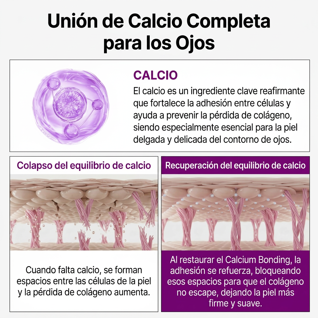 EyeLift Pro™ — Crema Coreana Anti-Ojeras con Calcio, Péptidos y Colágeno