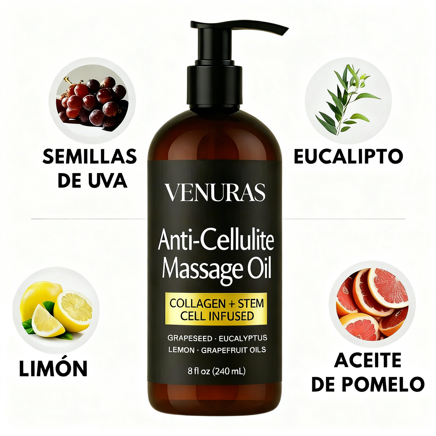 AceiteSlim Pro – Aceite Reductor Anticelulítico con Colágeno y Células Madre